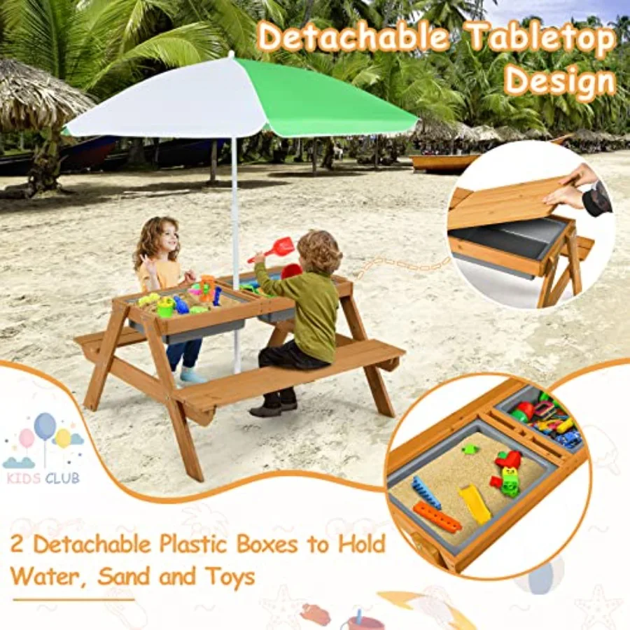 Gartentisch Für Kinder Mit Sand- Und Wasserspielbereich_voghion.com
