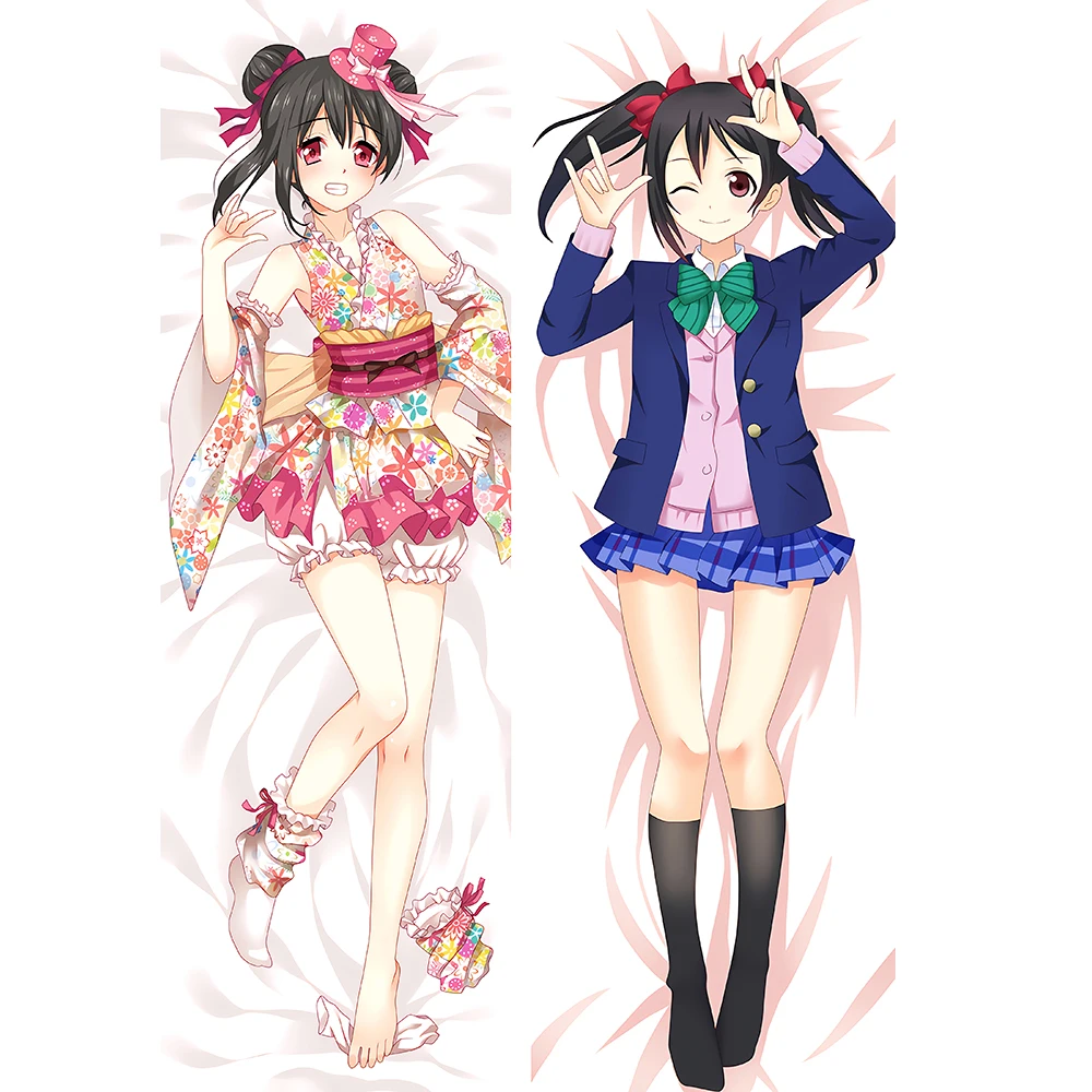 Lovelive Anime Cosplay Dakimakura abrazando el cuerpo cojín funda de almohada estampado de doble cara