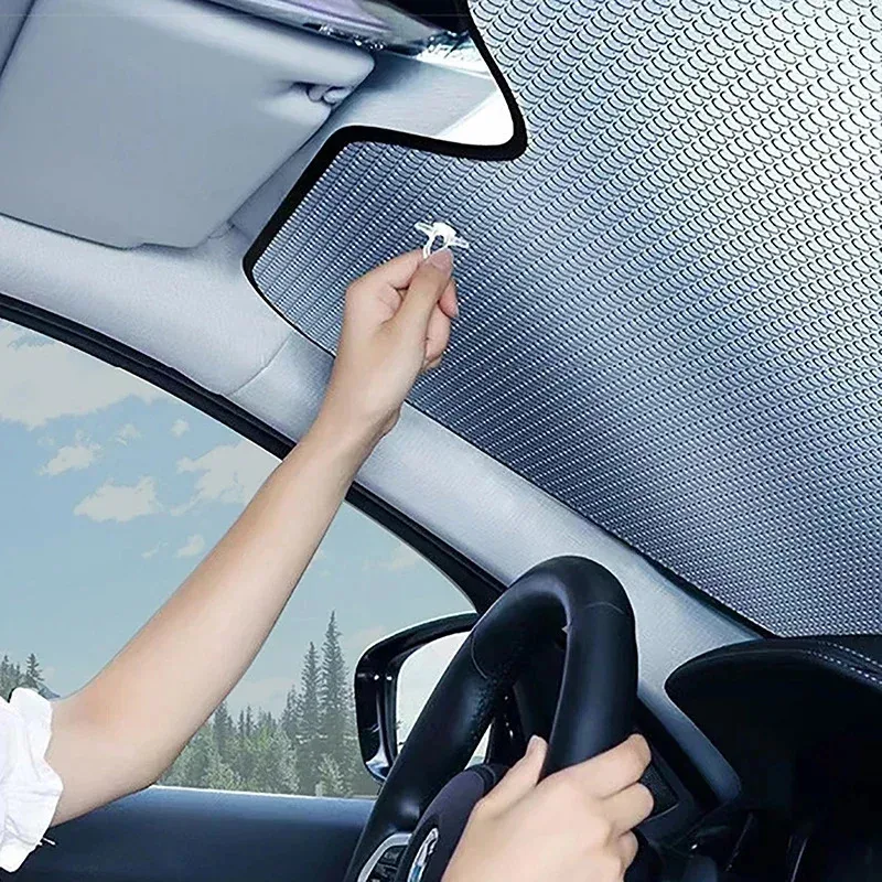 

Car Sunshade Window Sun Shade for Front Windshield Sun Visor UV Protection Car Windshield Cover 140x70cm/130x60cm