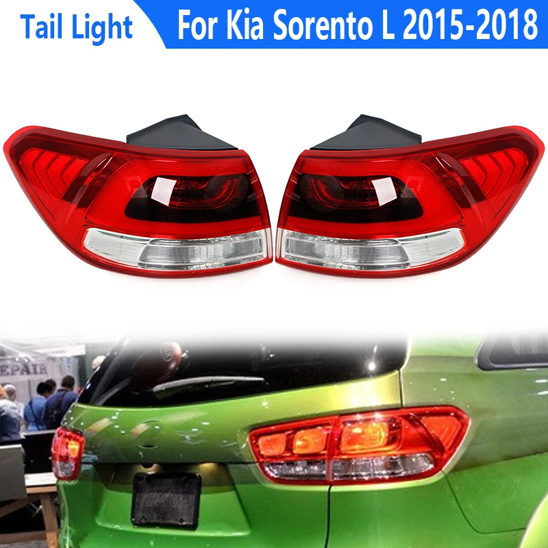 Car LED Rear Bumper Tail Light For Kia Sorento L 2015 2016 2017 2018 Brake Stop Lamp Outside Taillight Taillamp 92401-C5111