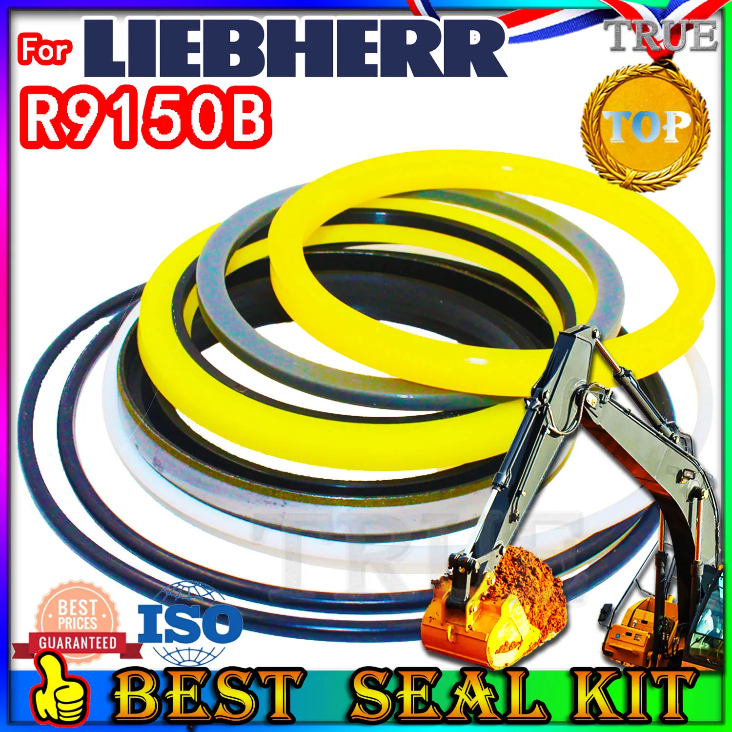 

For Liebherr R9150B Oil Seal Repair Kit Boom Arm Bucket Excavator Hydraulic Cylinder Planetary Axle STICK adjuster POSITIONING