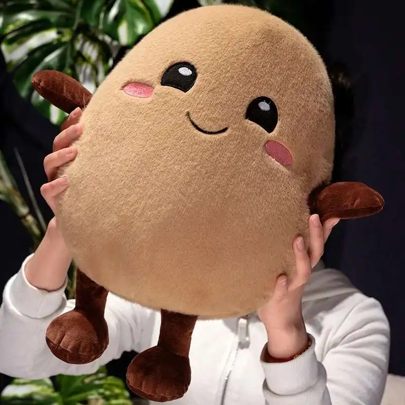 Macio recheado batata boneca de pelúcia planta pingente de pelúcia planta criativa spud lance travesseiro fazenda brinquedos presente aniversário do miúdo casa sofá decoração