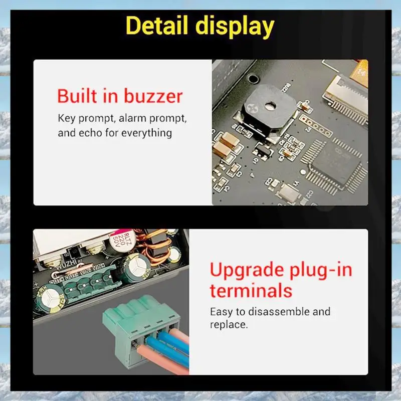 

2025 Hot Style Sk150pro Buck Boost Converter Adjustable Voltage Regulator LCD Digital Display Voltage Transformer Power Supply 4