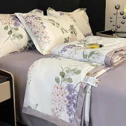 Summer Ice Cool Thin Quilt Comforter Soft Air Conditioning Quilt/Duvet/Blanket Bed Single Double Bed Skin-friendly Blanket 이불