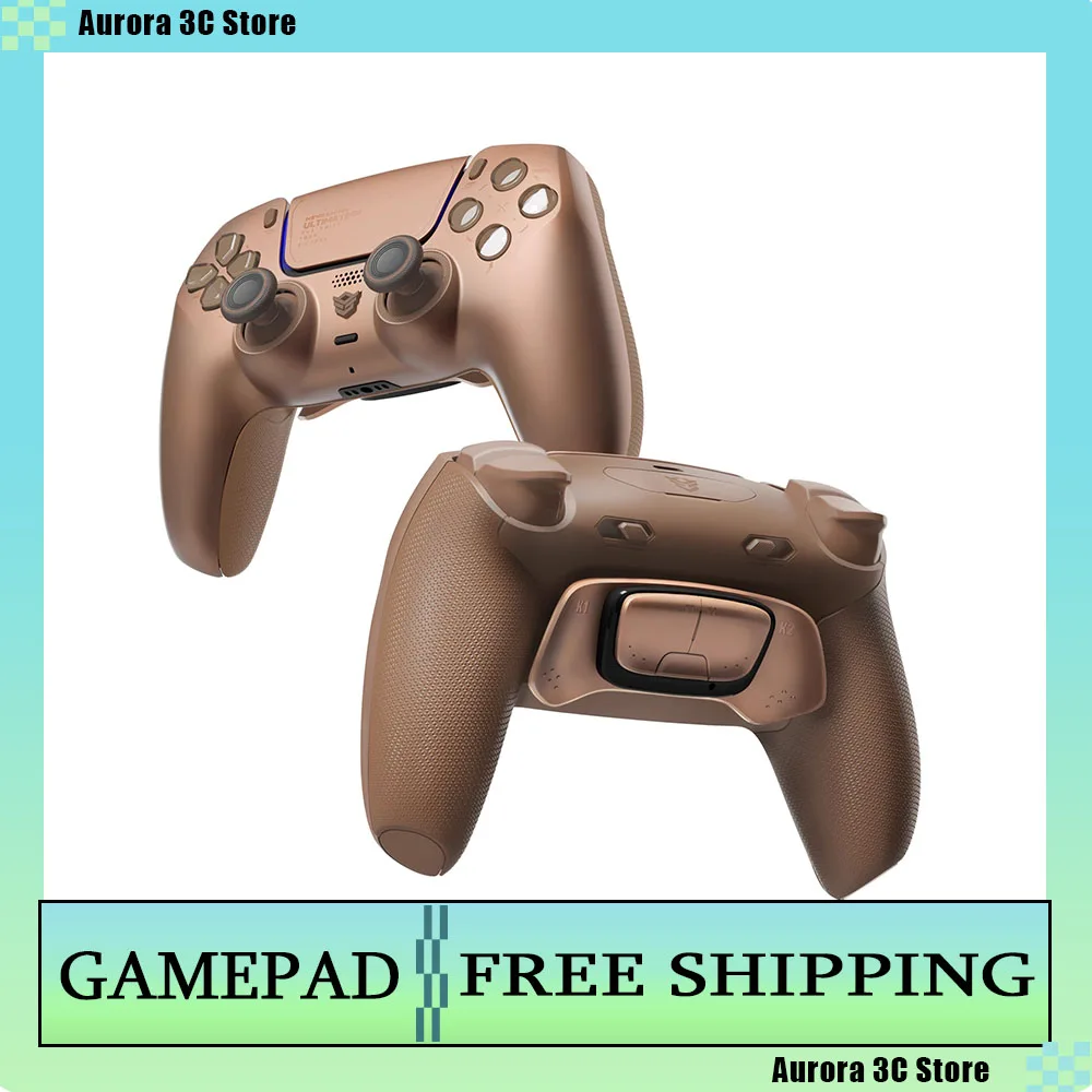 

Геймпфирующий игровой контроллер ULTIMATE PRO, джойстик для зала, беспроводной эргономичный джойстик из углеродной пленки, комплект геймпада для ПК, Ps5, подарок