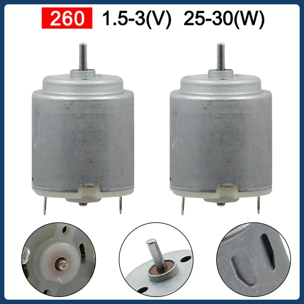 1PC 260 Motors DC 1.5-3V For Robot Vacuum Cleaner Mini Motor Stainless Steel Electric Tools Parts High Speed Toy Car Fan Motors - view 5