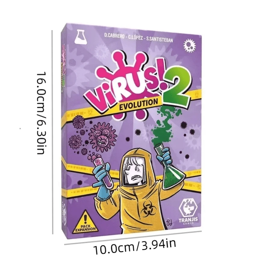 O divertido jogo de cartas, Spanish Version, Virus Party, Family Game