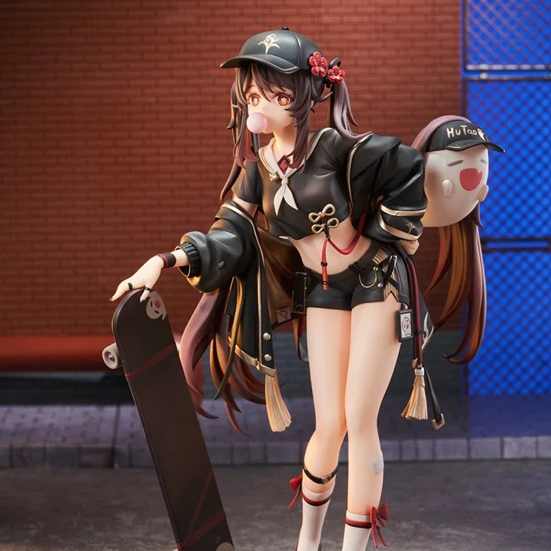 

Game Genshin Impact HuTao Figure Seventy-seventh Wang Sheng Hall Master Desktop Figurines PVC Model Dolls