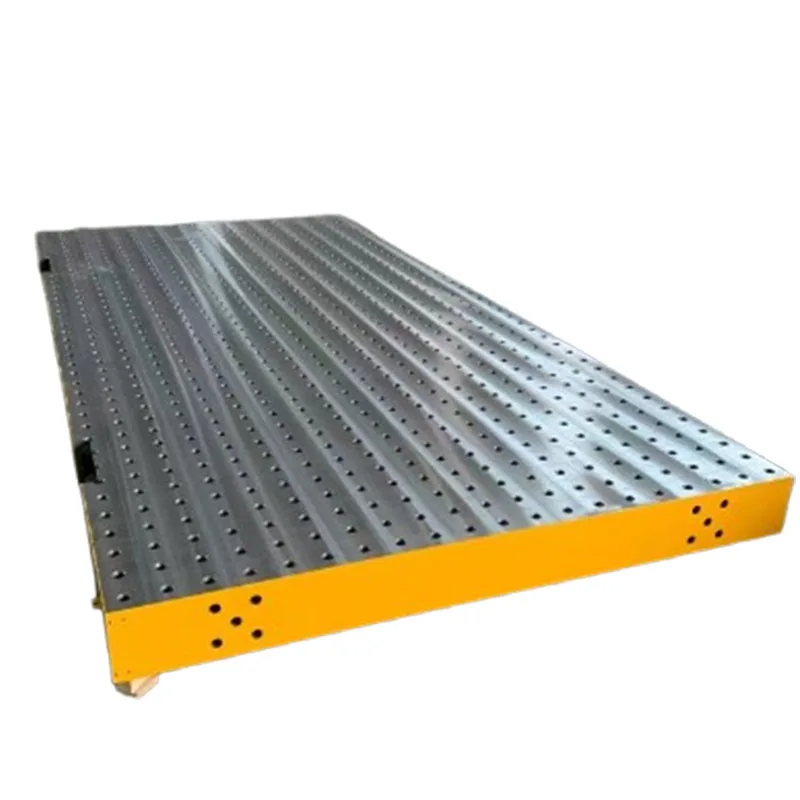 Manufacturer supplies cast iron 3D flexible welding worktable T-shaped groove porous positioning machine welding platform