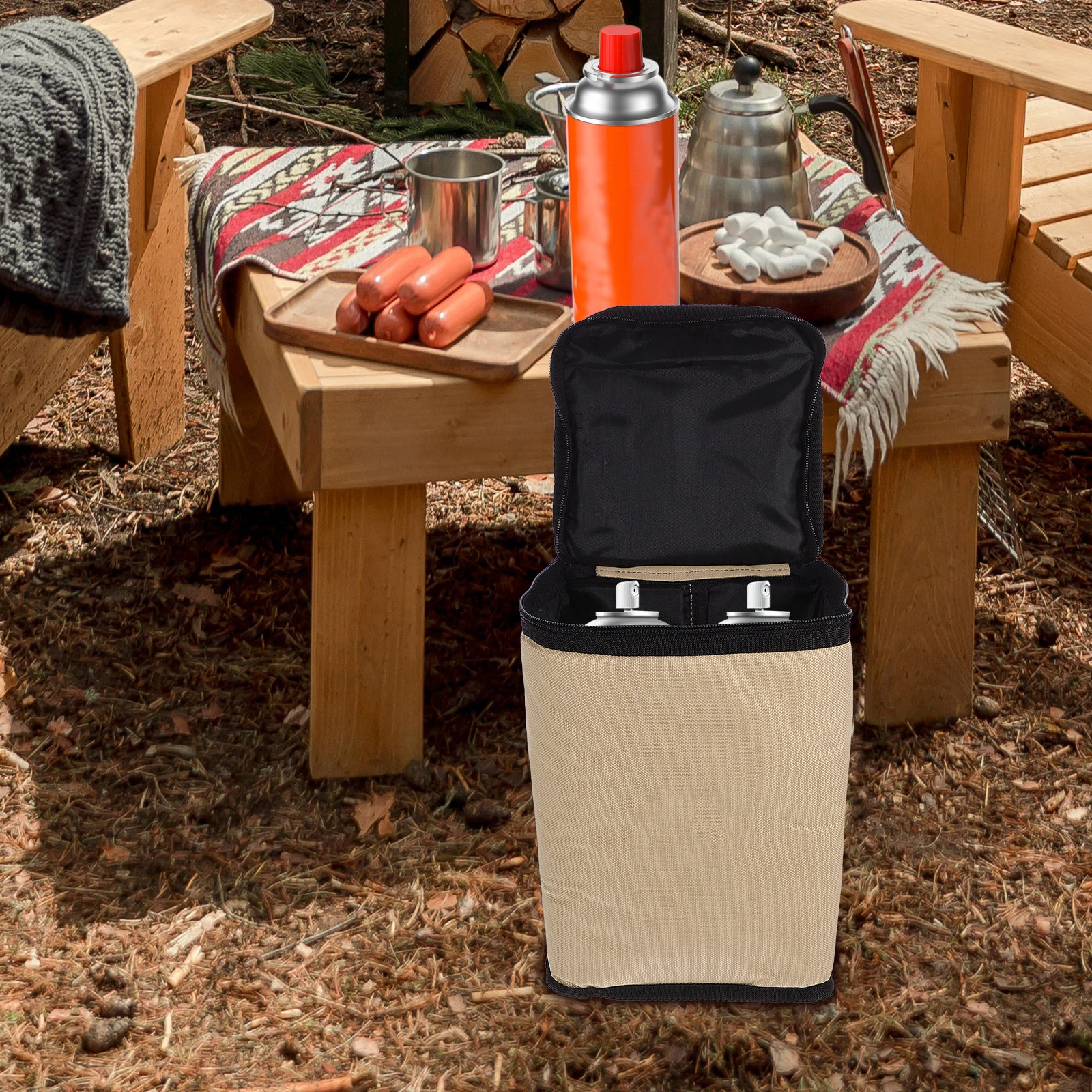 

Lightweight Durable Outdoor Air Tank For Lamp Storage Deepened Design Oil Lamp Pouch Portable Propane Stove Bag Heavy