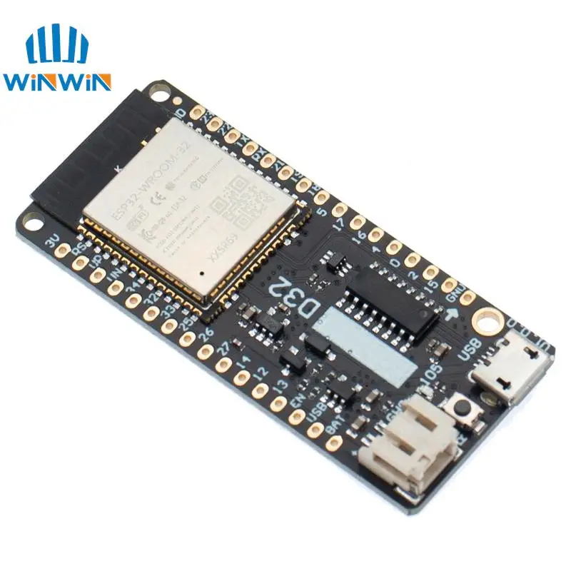 Picture 7: LOLIN D32 V1.0.0 - wifi+bluetooth board based ESP-32 esp32 ESP-WROOM-32 4MB FLASH Arduino MicroPython Compatible