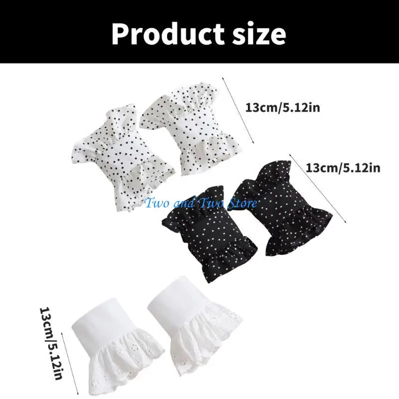 HX6F أزياء تكدرت سوار معصمه الكفة معصمه مع النقاط الديكورات الكاحل #6