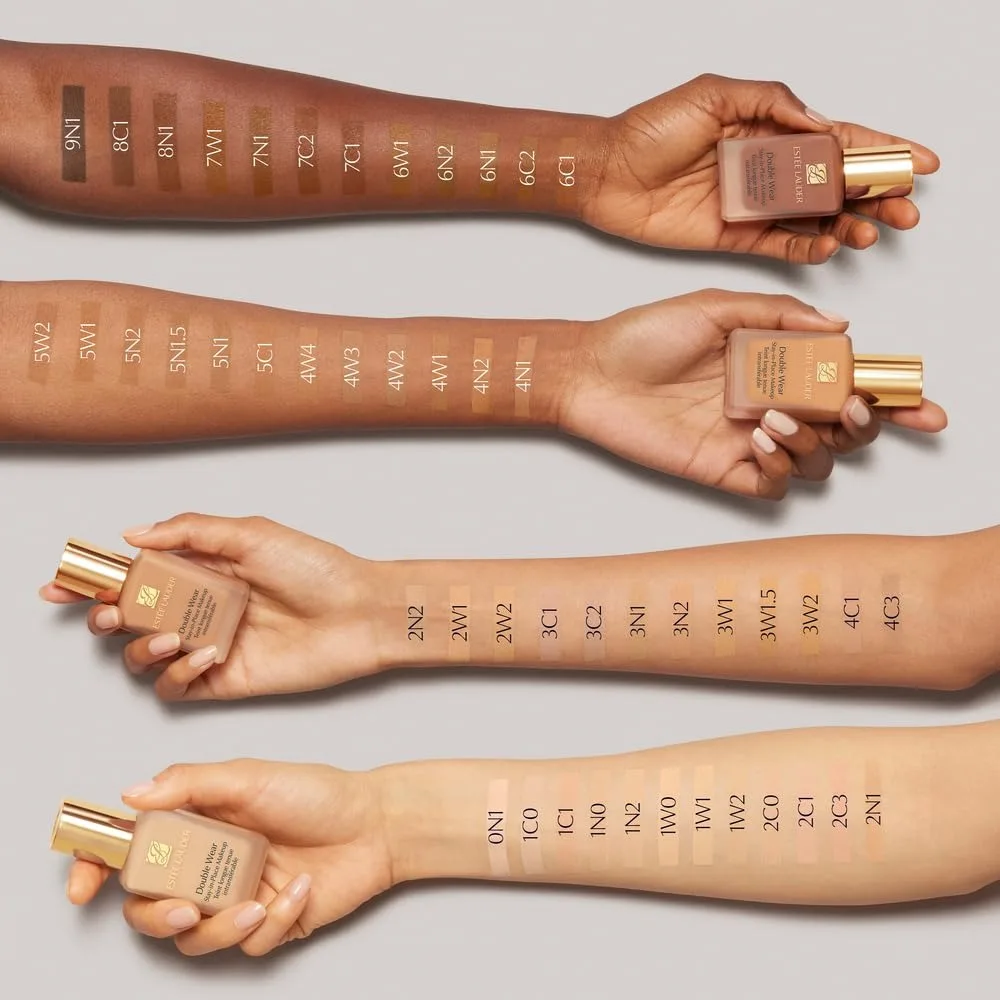 Estee Lauder Double Wear Stay-in-Place 24-Hour Long-Wear Matte Foundation Makeup #1W1, 7ml Travel Size