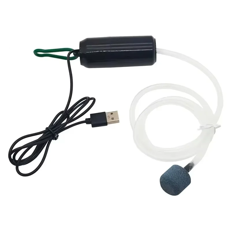 Aquarium Oxygen Air Pump Fish Tank USB Silent Air Compressor Aerator Portable Mini Small Oxygenator Aquarium Accessories USB 5V