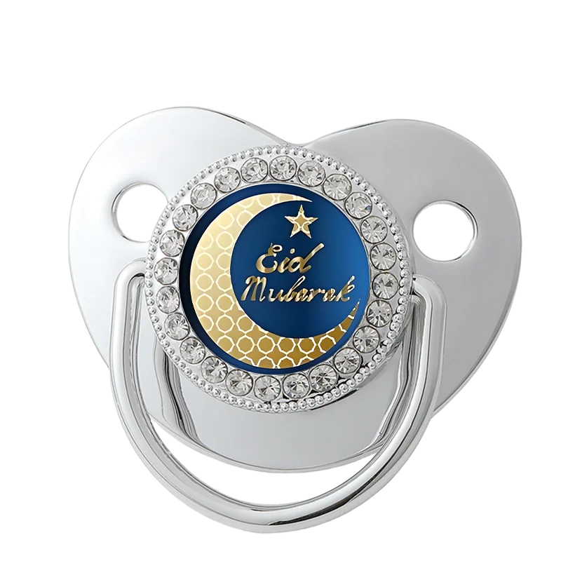 

Special Occasion Baby Pacifier, Islamic Theme Bling Rhinestone Design, Perfect for Aqiqah & Eid