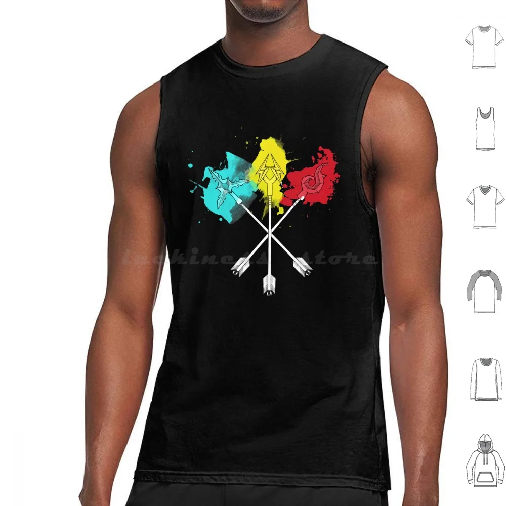 Arrows Tank Tops Vest Sleeveless Legend Of The Legend Of Link Breath Of The Wild Gaming Loz Korok Majoras Game Gamer Hyrule