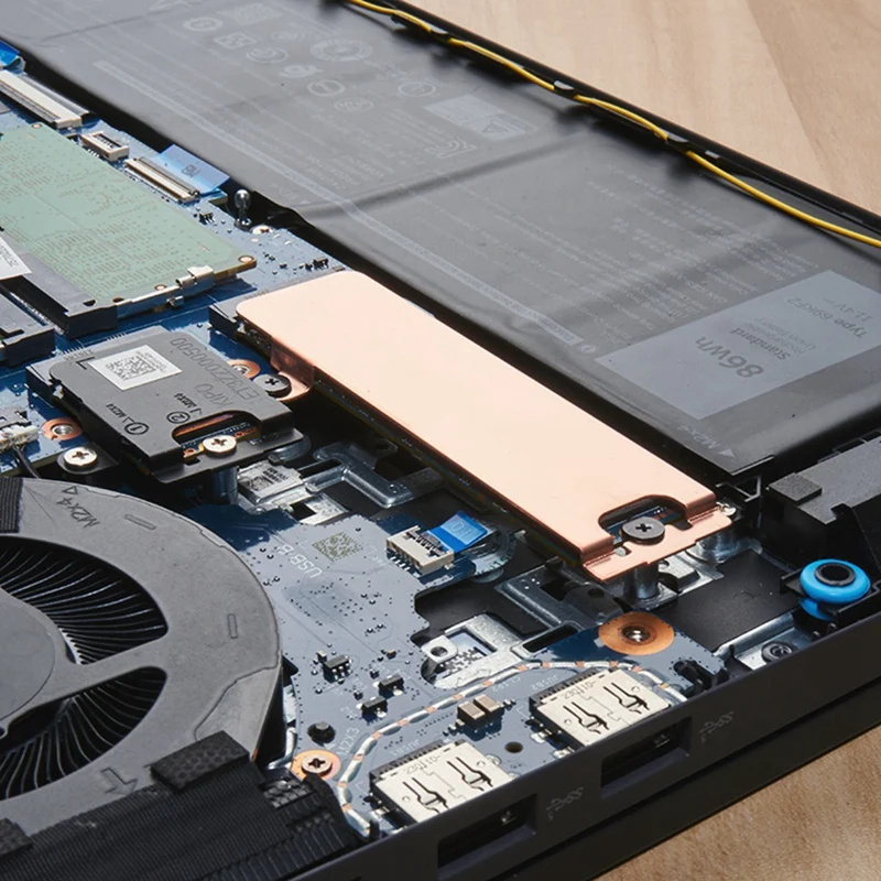 M.2 2280 SSD Dissipador de calor Tampa do disco rígido Escudo térmico para Dell G15 5530/G16 7630 Peças sobressalentes para laptop