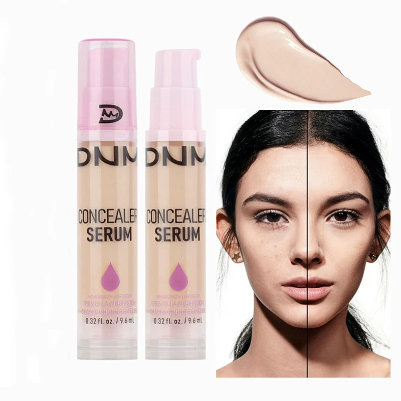 8Colors Liquid Concealer High Covering Moisturizing Oil Control Foundation Invisible Pores Dark Circles Freckle Face Makeup