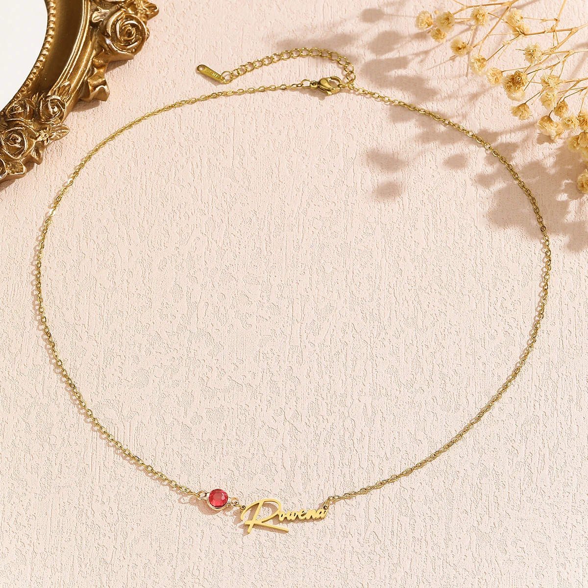 

Cxwind Custom Name Necklace Personalized Golden Choker Stainless Steel Necklace For Women Man Customized Jewelry Weddings Gifts