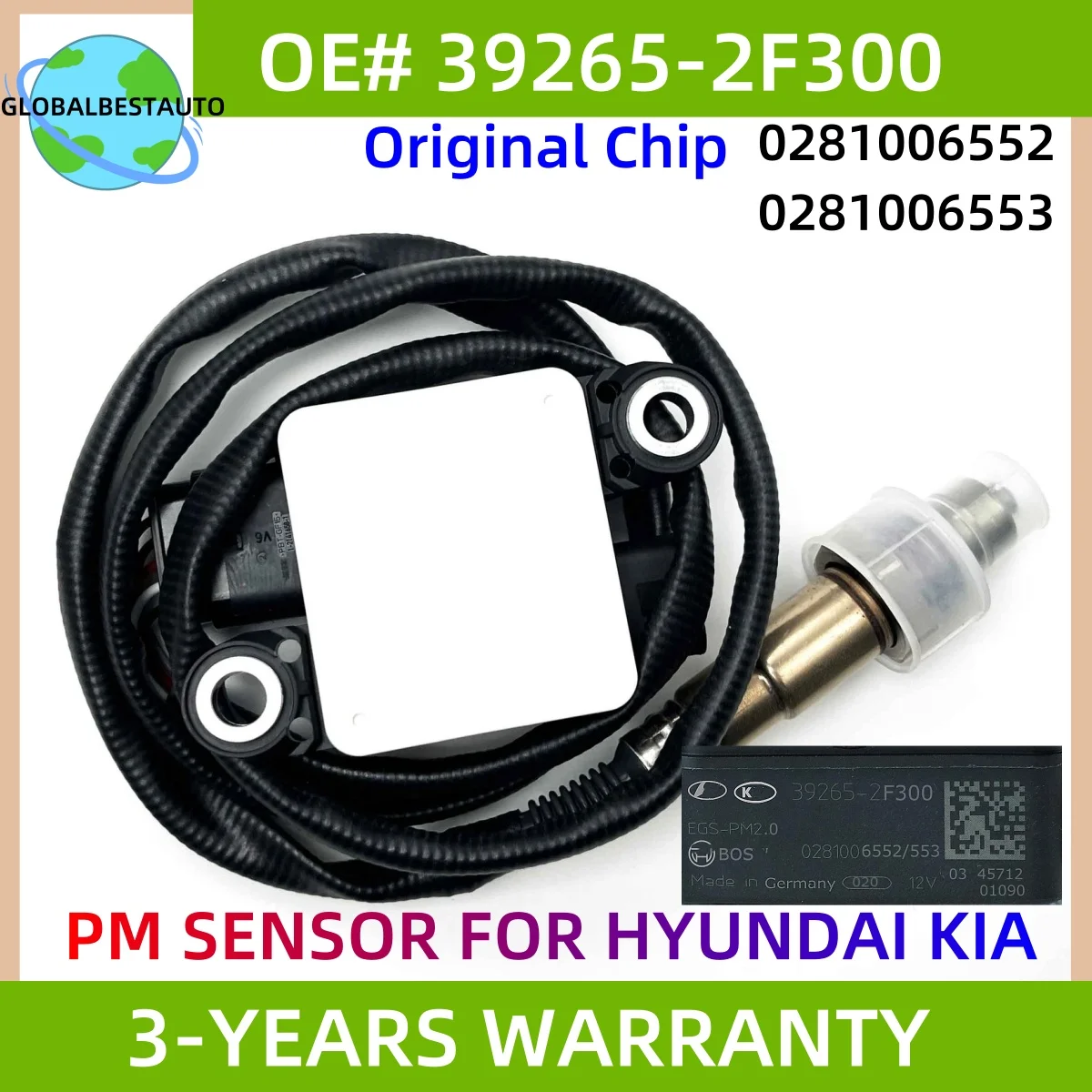 

39265-2F300 392652F300 PM Particulate Sensor 392652F300 0281006552 0281006553 1277022822 For KIA SORENTO Hyundai SANTA FE