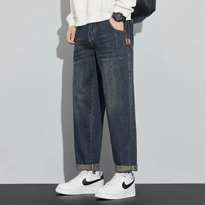 

New Men's Autumn Winter Y2K Jeans Classic Male Skinny Straight Stretch Brand Soft Denim Pants Overalls Slim Fit Trouser Men Jean