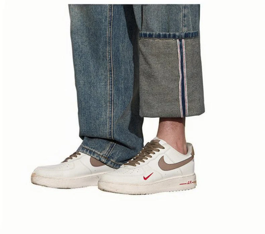 ZG New men's denim casual trousers spring and summer loose wide-leg versatile straight trousers trend