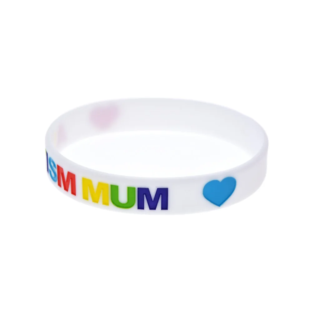 1 Stück Autismus-Mutter-Silikonarmband, Autismus-Bewusstseins-Gummiarmreif, Wohltätiges Geschenk, Handband – Detail 6