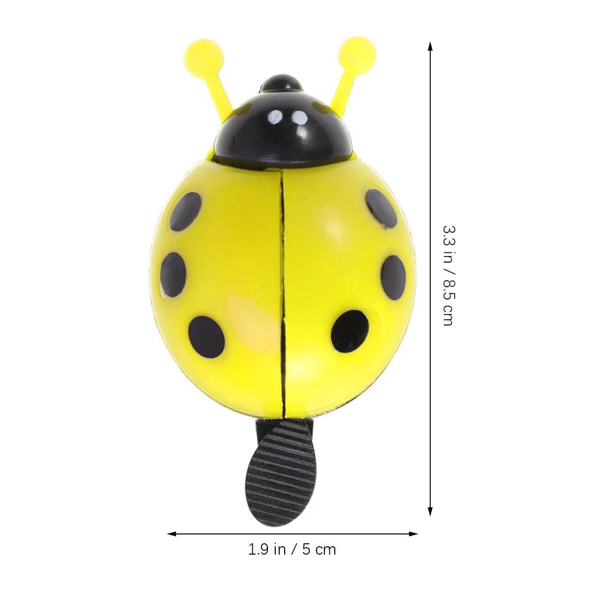 2pcs Loud Bike Bell for Handlebar – Ladybug Design, Easy Install, Yellow Cycling Horn Alert