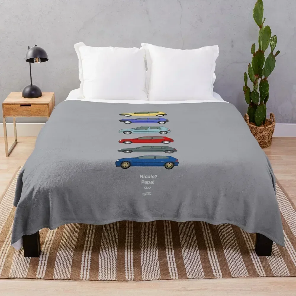 

mk1 Clio Classic car collection Throw Blanket Faux Fur Soft Warm Blanket for Bed
