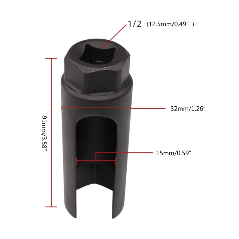 22mm Zuurstofhoudende Zuurstof Vacuüm Lambdasonde Verwijdering Socket Auto Gereedschap E65B