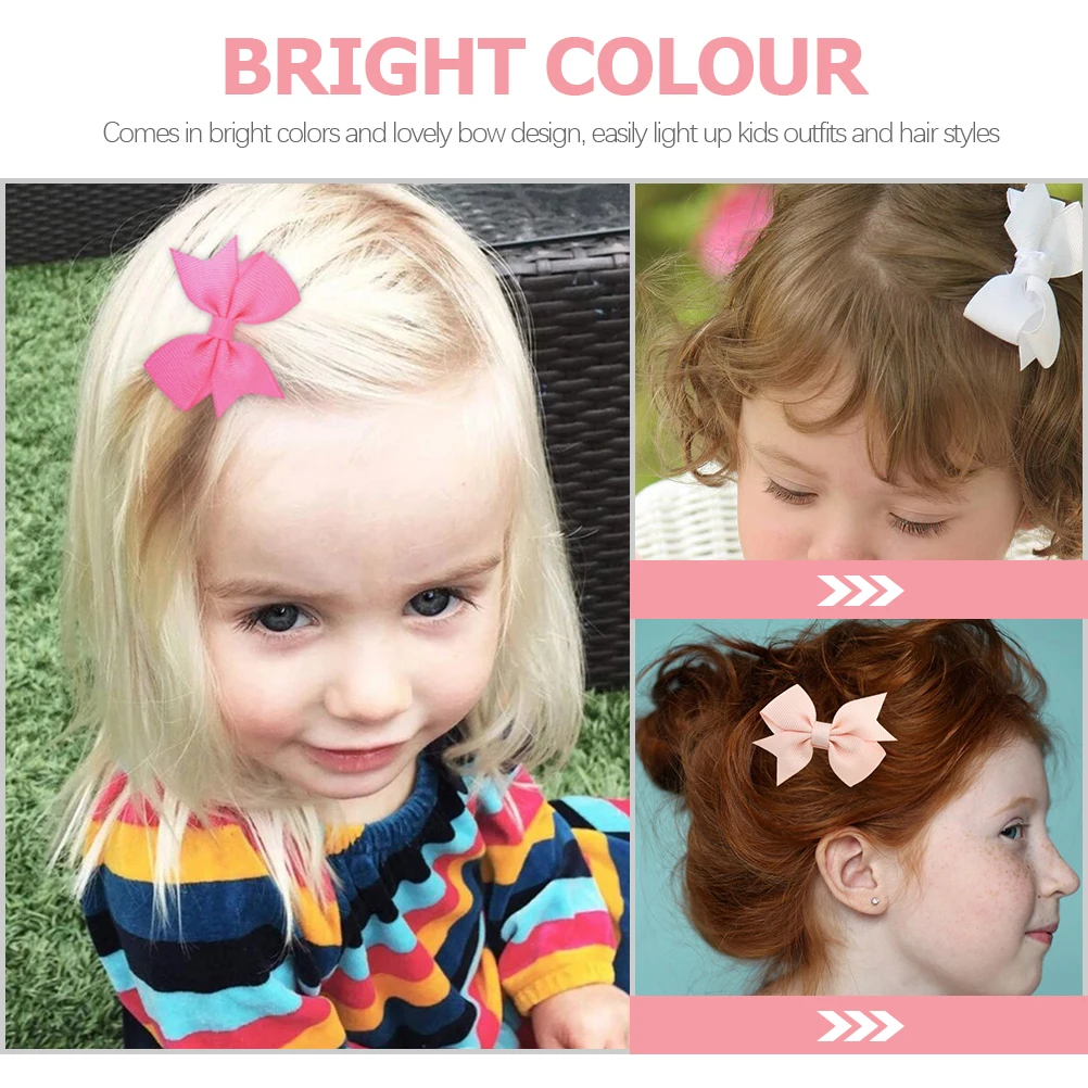 

12pcs Hair Barrettes Girls Bow Clips Kids Accessories European Flower Toddler Hair Bows Girly Birthday Party Wedding
