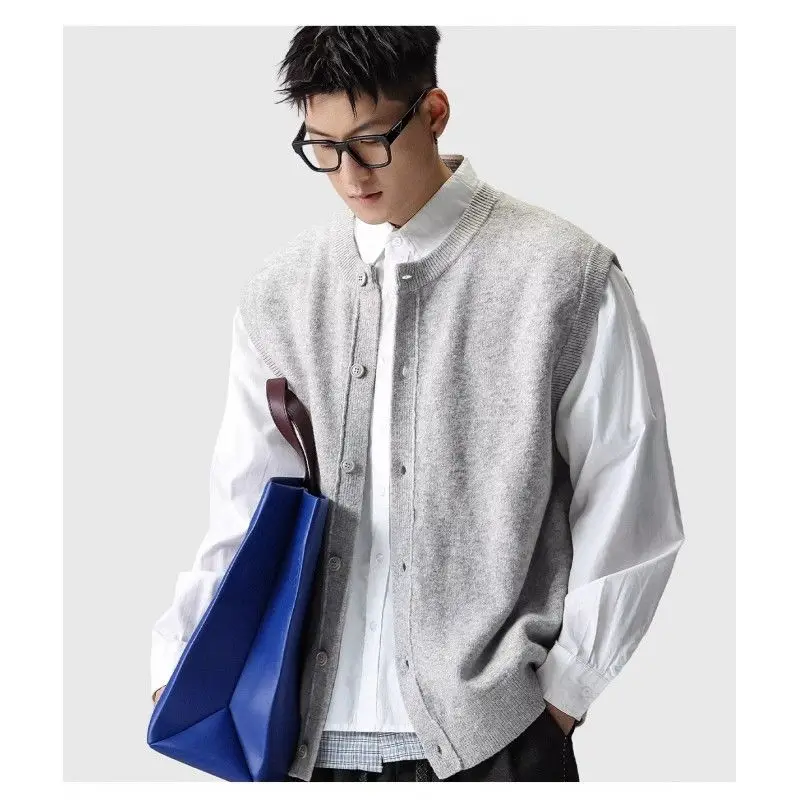 Gilet Gilet sottili da donna lavorati a maglia donna autunno plaid risvolti uniformi universitarie stile preppy accademico giovanile studente classe sexy