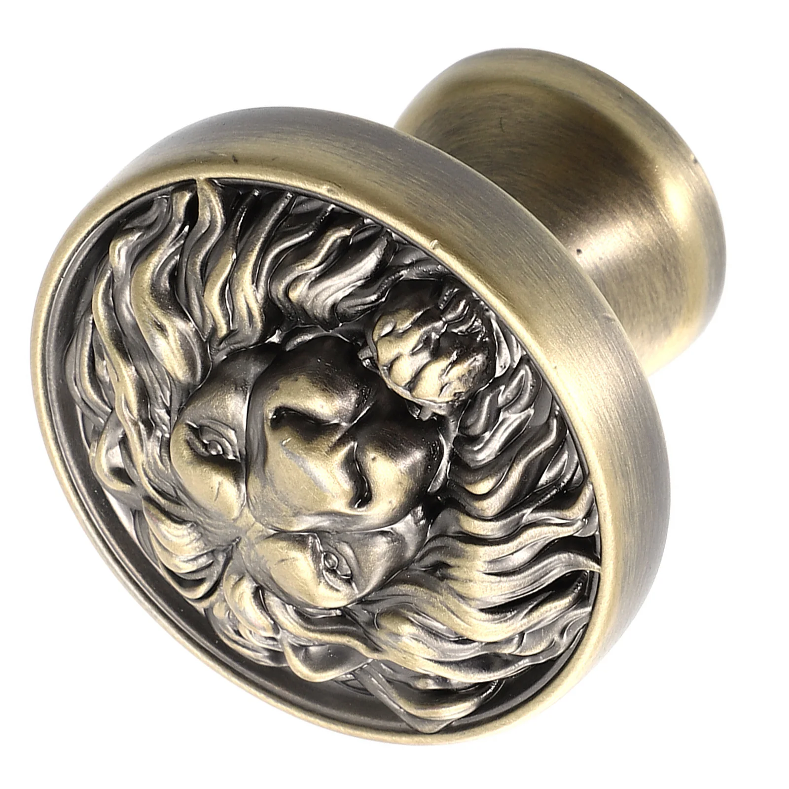 1 قطعة مقبض كابينة رأس الأسد سبائك الزنك دائم درج مقبض سحب خزانة الأثاث مقبض سحب لأدراج الخزانات