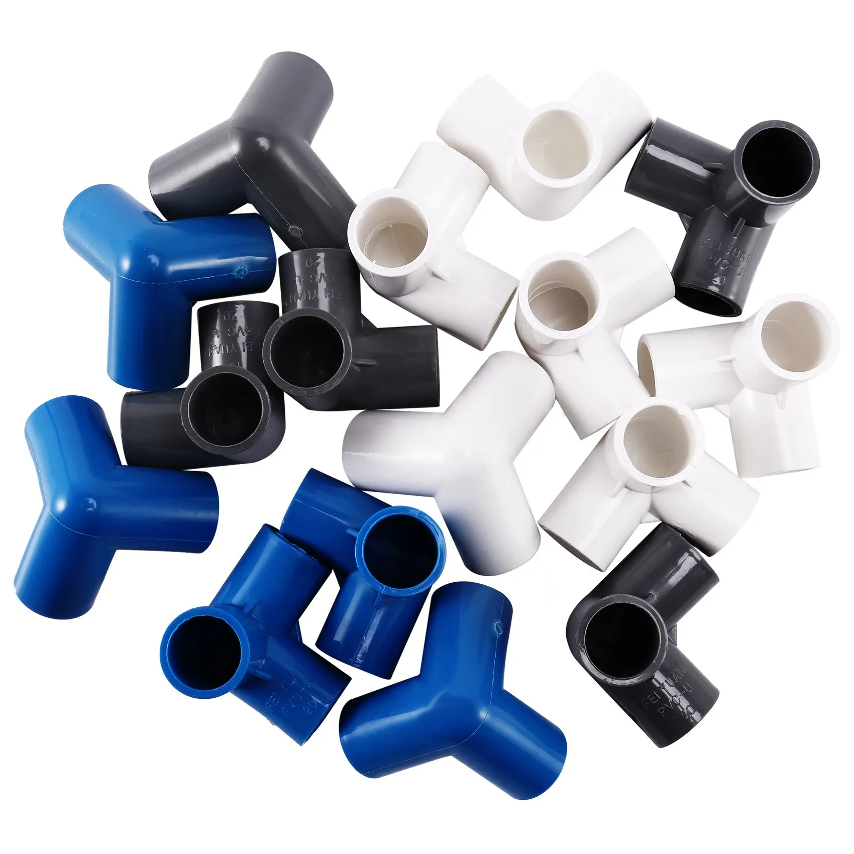 

16Pcs Plastic PVC 20Mm Hose Tee Connector 3 Way Joint For Garden Irrigation Watering Pipe Adapter Tube Parts Tools-ABQU