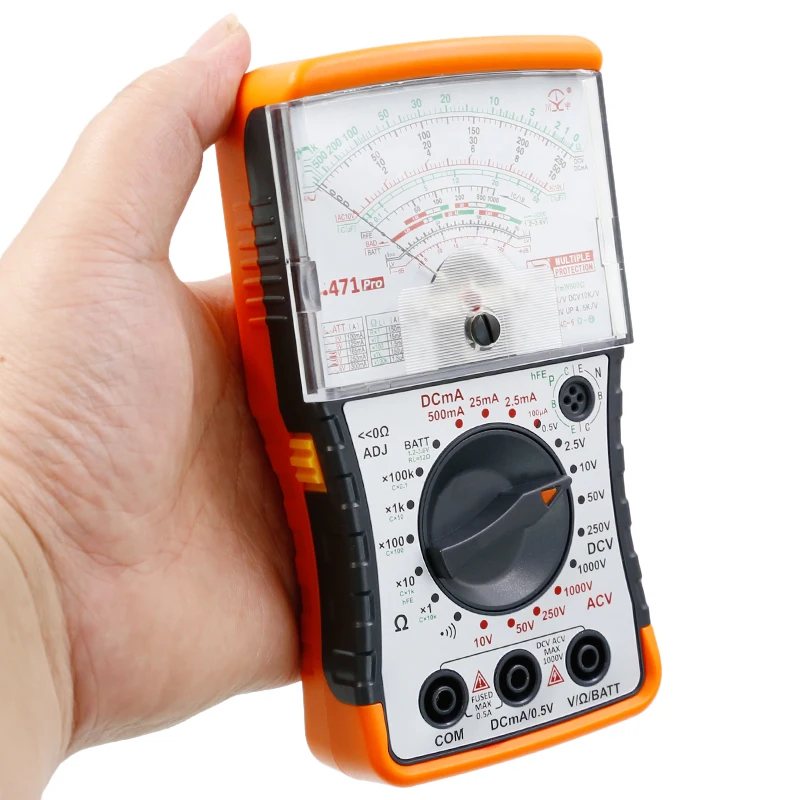 NJTY S471PRO Mini-Analog-Multimeter, universelles hochpräzises mechanisches Anti-Burn-Multimeter – Detail 17