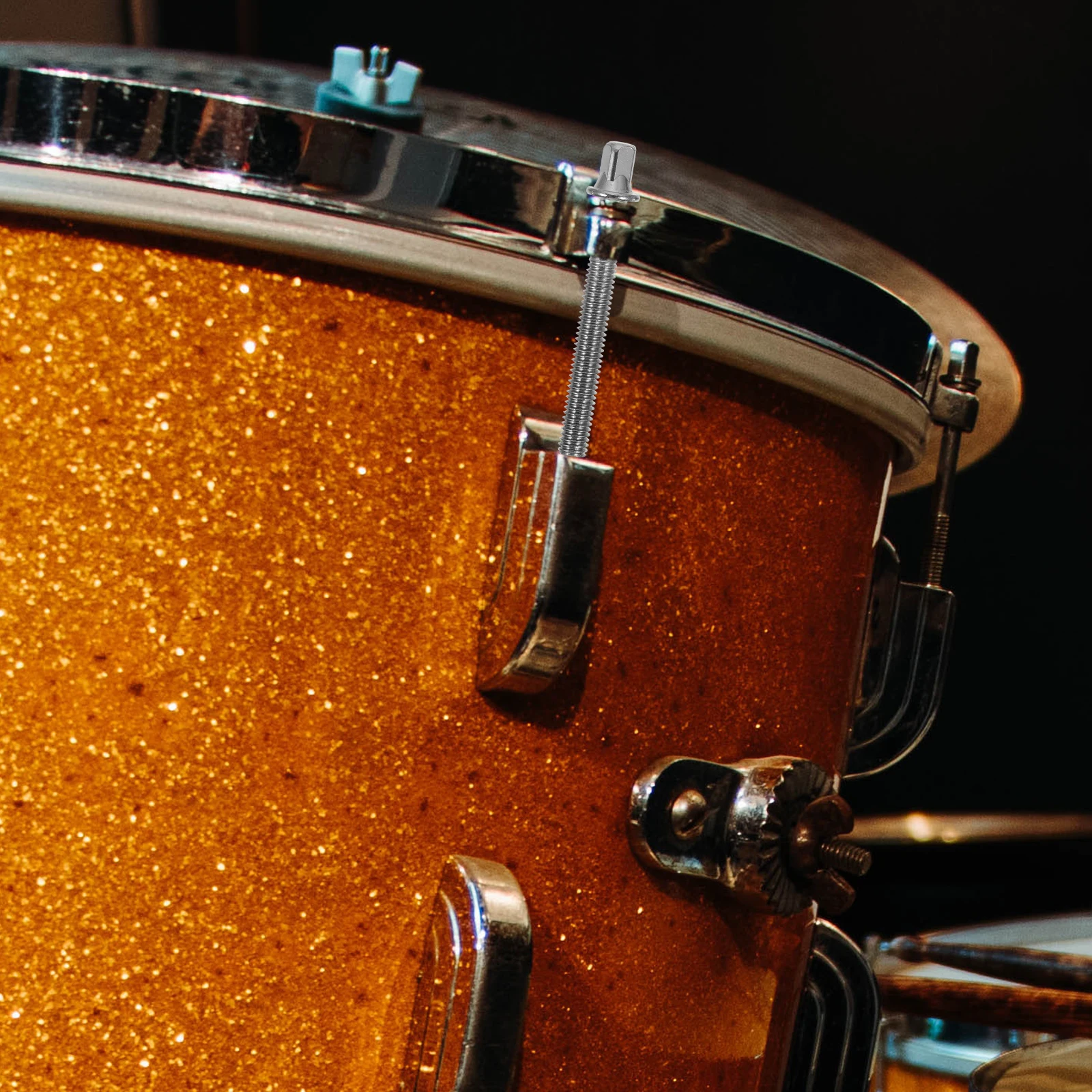 

6 Pcs Drum Screw Kit Accessories Tension Screws Jazz Aluminum Silver Iron Plating