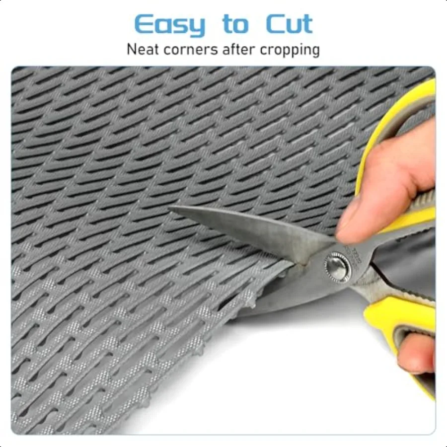 PVC Drainage Floor Mat 3ft x 10ft Commercial NonSlip Floor Mat HShaped Drainage Pool Mat AntiFatigue Rubber Matting for Swimmin