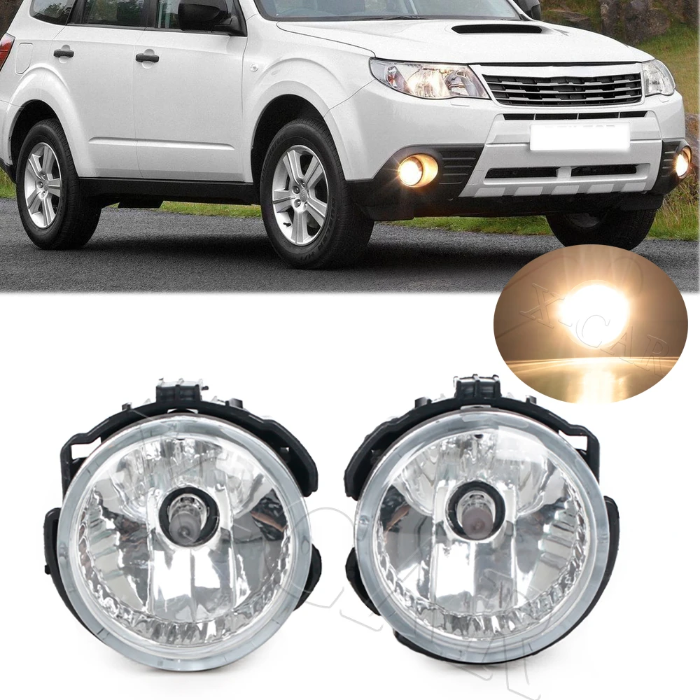 Clear Lens Front Bumper Left Right Halogen Fog Lamp Fog Lights For Subaru Forester 2009 2010 2011-2013 84501-SC050 84501-SC040