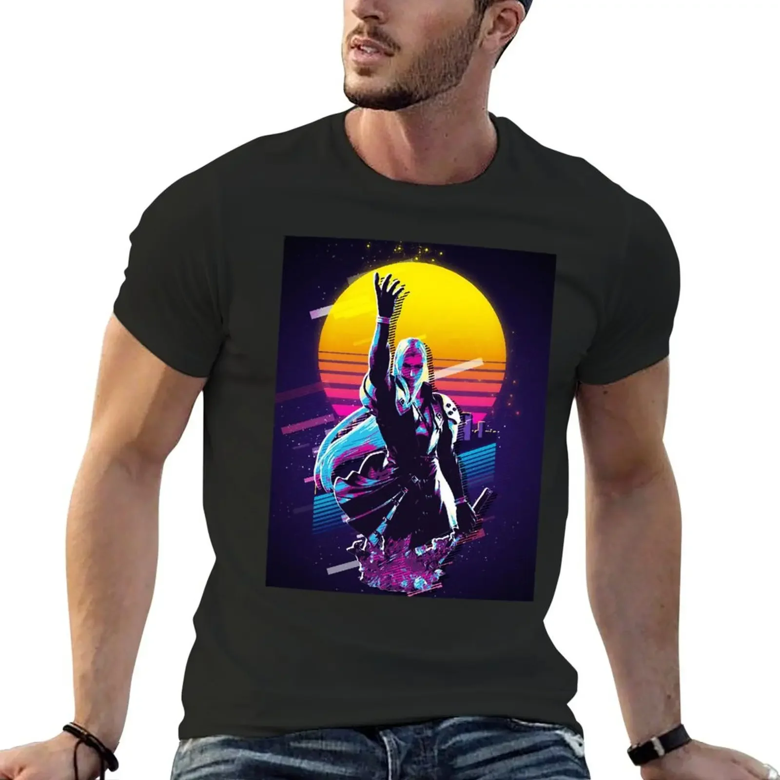 Retro Sephiroth Son of Jenova T-Shirt blacks summer top summer shirt plus sizes mens clothes