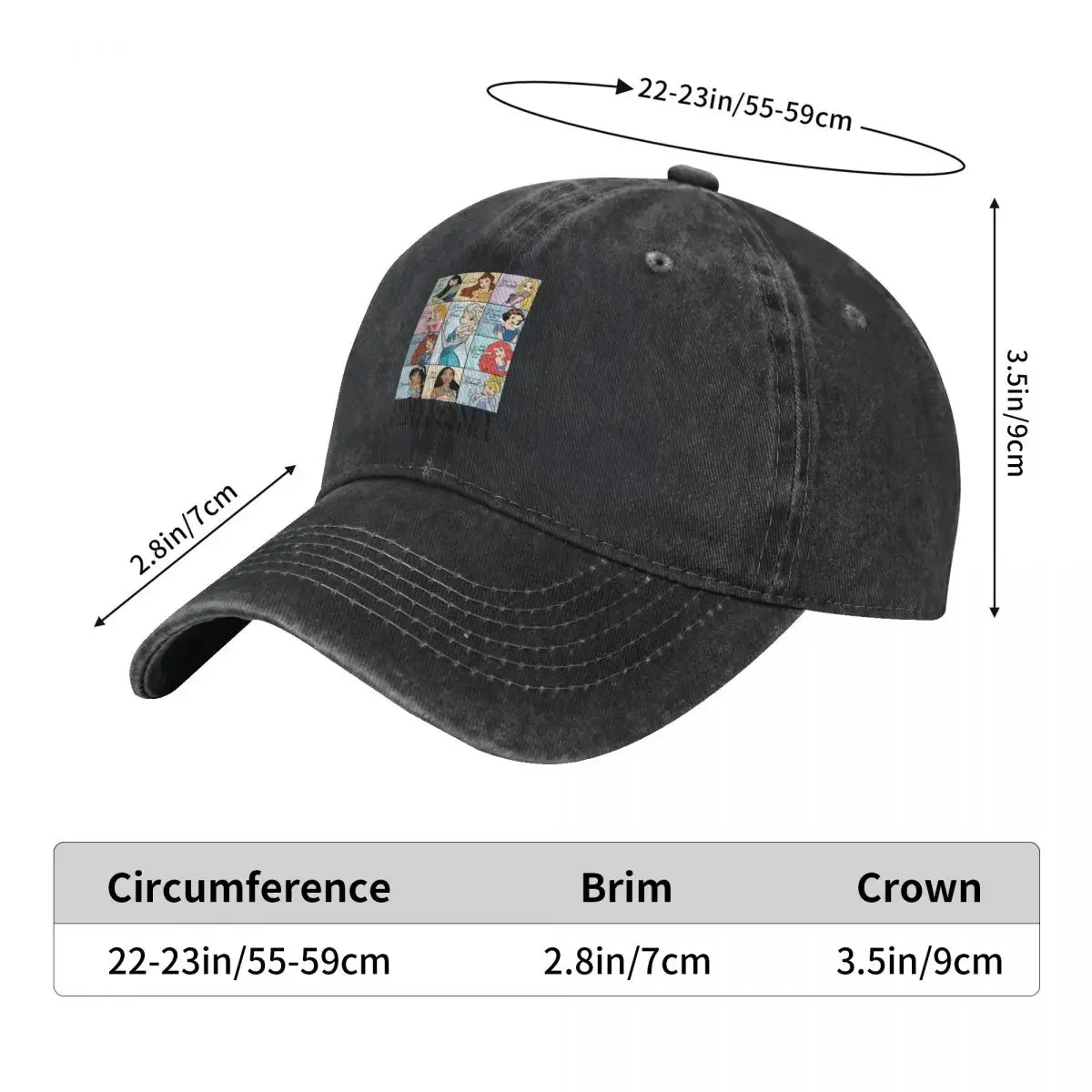 WoOversized Princess Era demin Trucker Hat قبعات خفيفة الوزن قبعة امرأة رجل الصيف