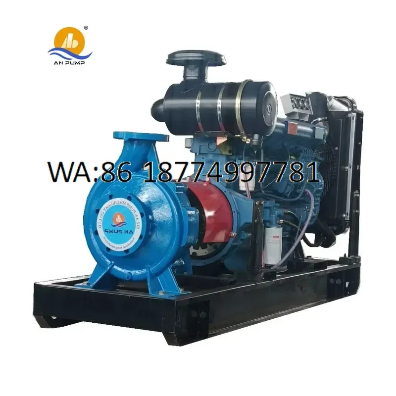 custom High Pressure 100 Water Pump Large Capacity Stainless Metal and Cast Iron for Marine Irrigation Wastewater