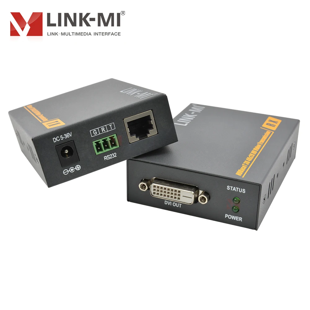 

3D 70M DVI HDBT Extender Via Cat6/7 Cable Support 4K, RS232 with High Compatibility Plug and Play