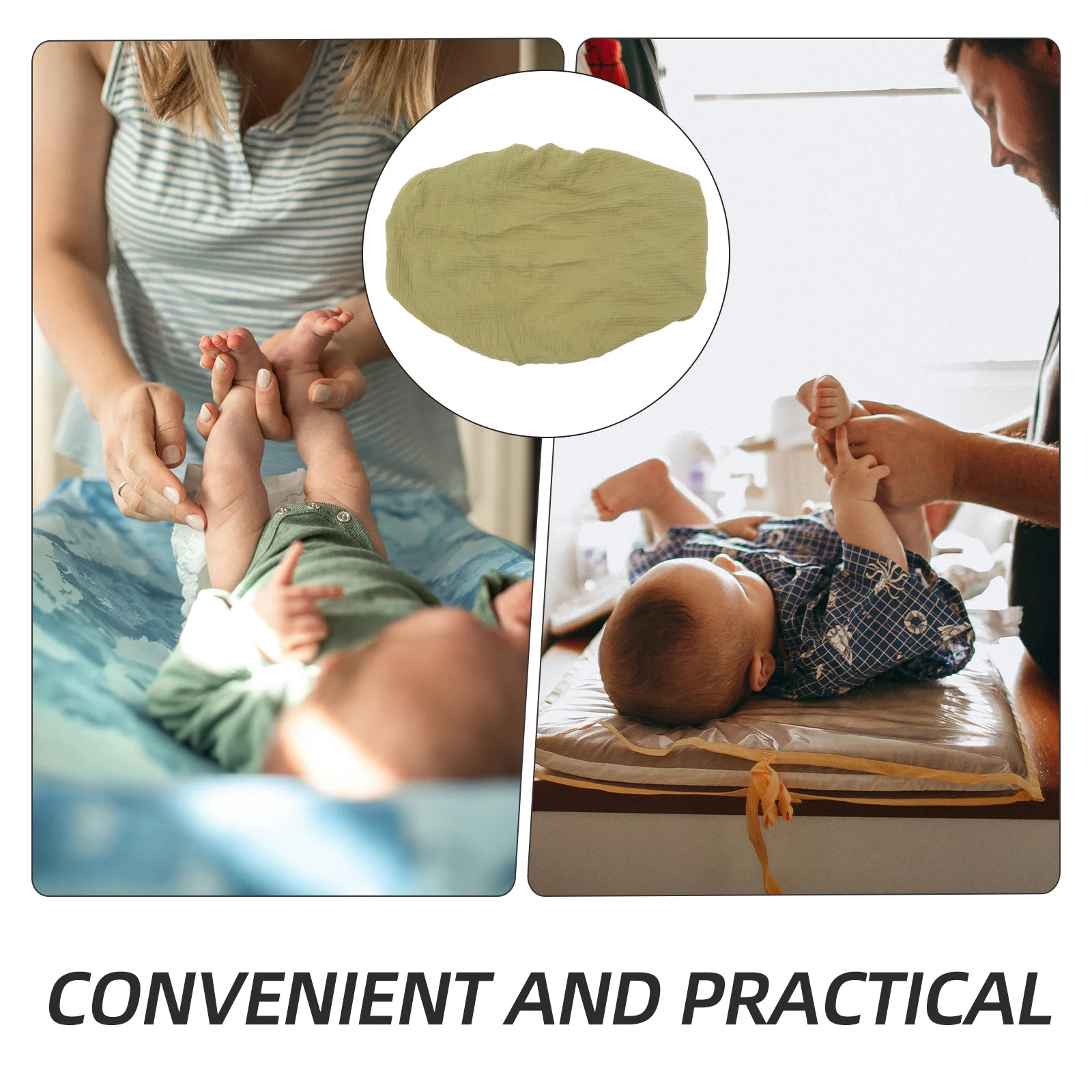 

Cotton Changing Pad Sheet Soft Comfortable Baby Diaper Table Cover Universal Fit Muslin Mat Cover Changing Pad Sheet