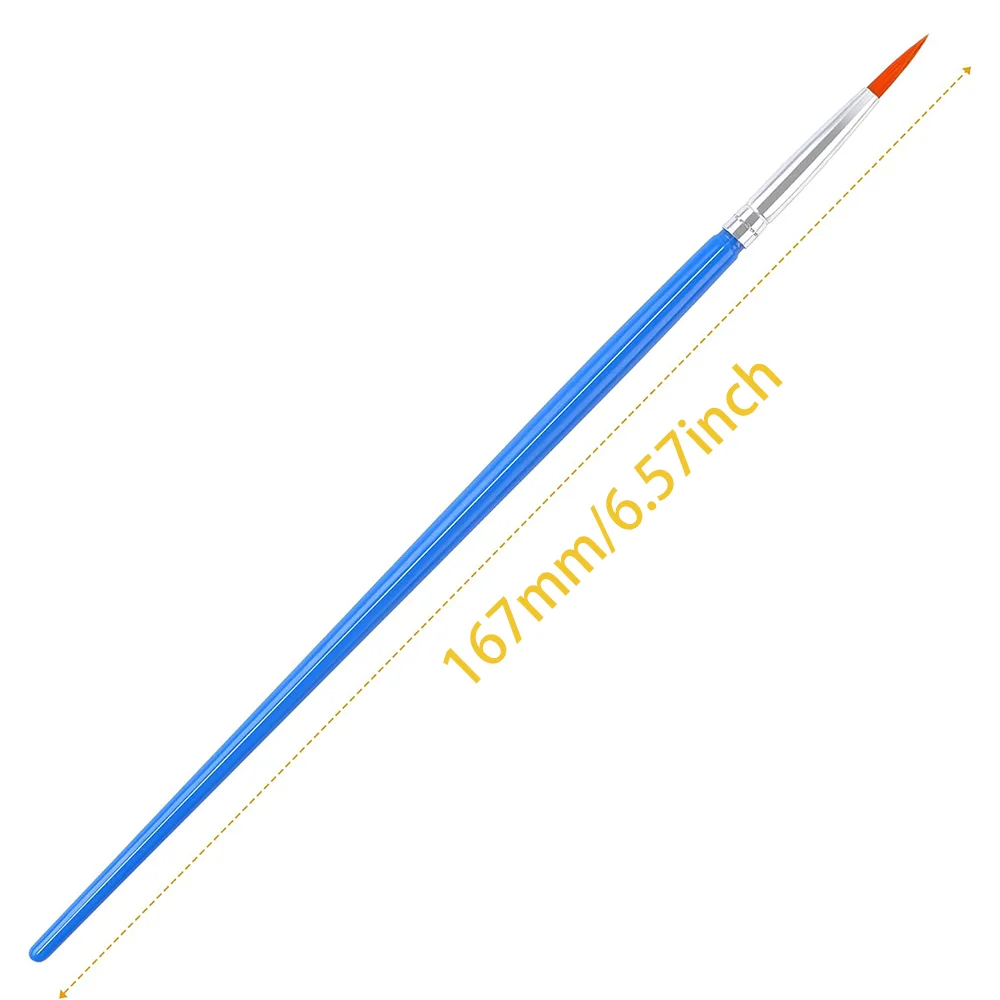 30 قطعة صغيرة غرامة النايلون الشعر التفاصيل فرشاة الطلاء المستديرة للرسم فرش الألوان المائية فرش الطلاء القلم للطلاب الفن القرطاسية #2