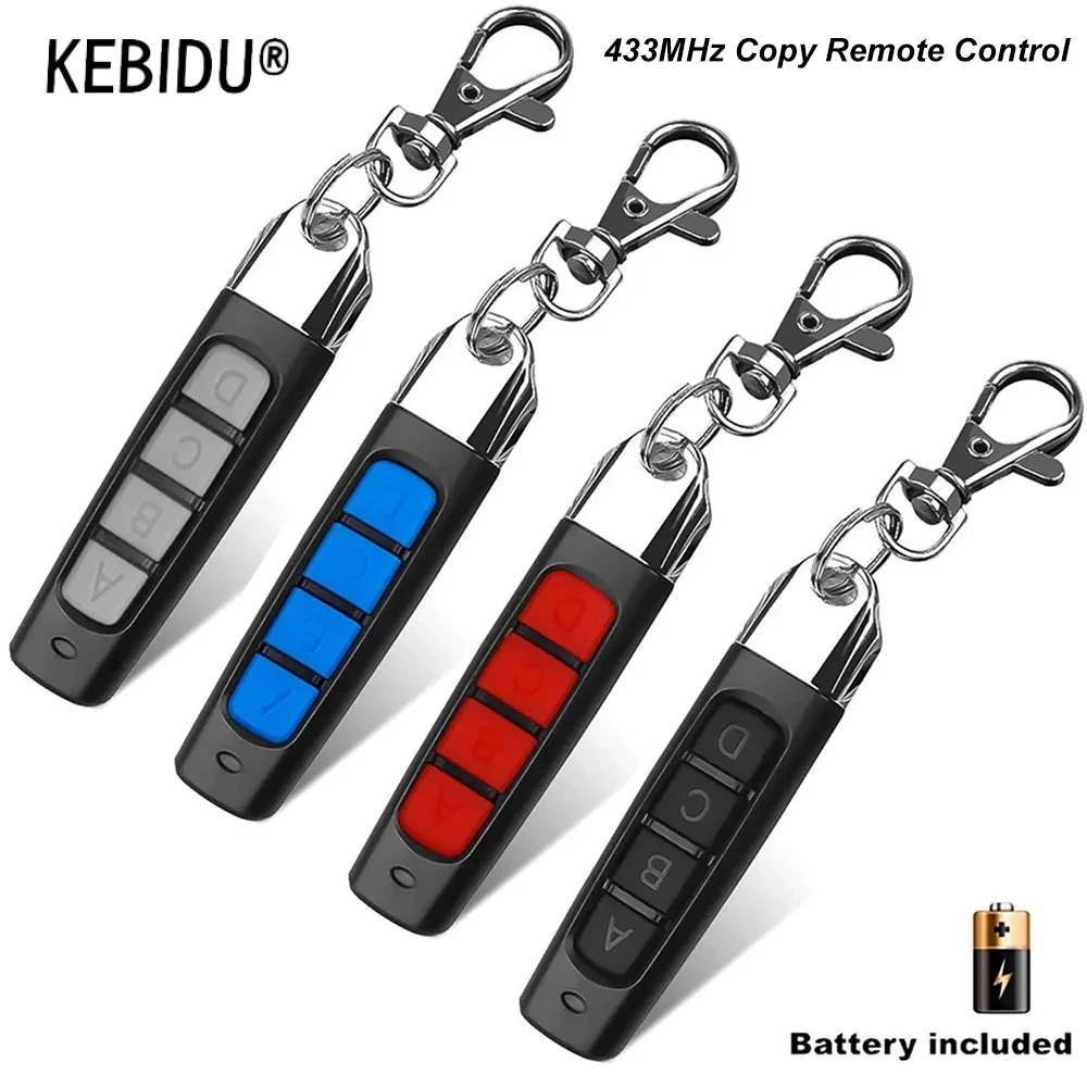 433MHz Cloning Remote Control RF Clone Copy Remote Controller Garage Door Opener Duplicator Clone Cloning Code 4 CH Transmitter