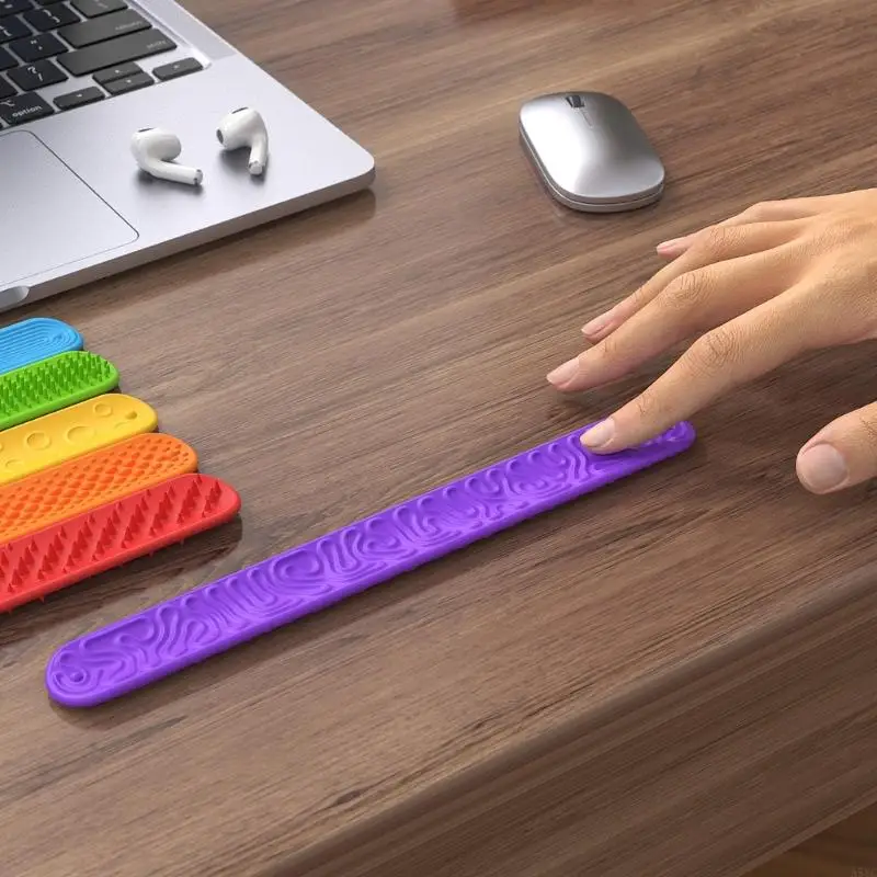 a5ycクリエイティブ感覚アクティビティブレスレットカラフルなテクスチャされた幼児向けのノベルティギャグ