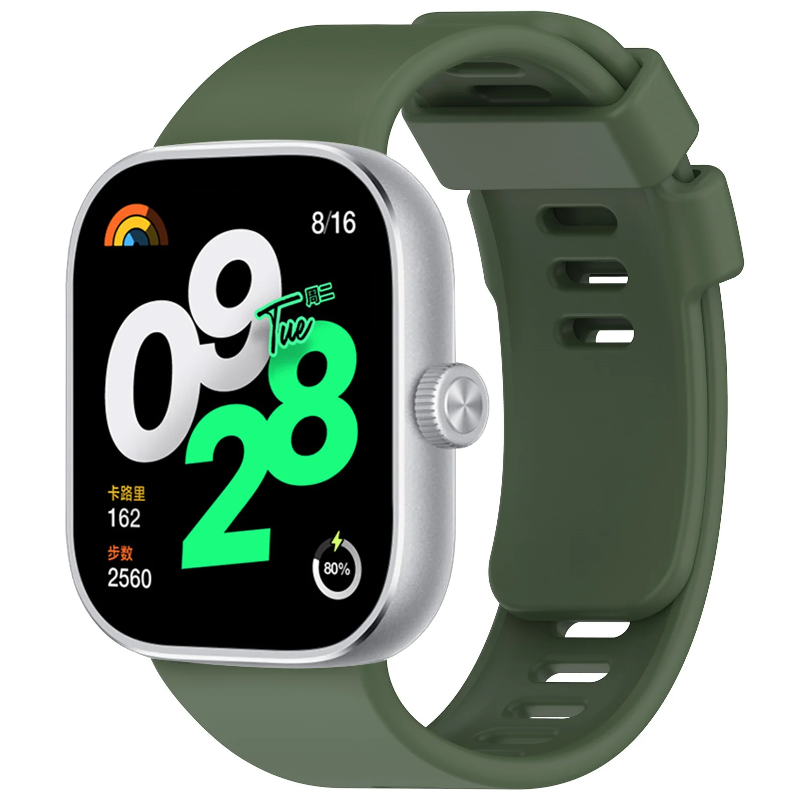 Pulseira Esportiva de Silicone para Redmi Watch 6/5/4 e Xiaomi Mi Band 8/9 Pro - Correia de Substituição, Acessório para Smartwatch