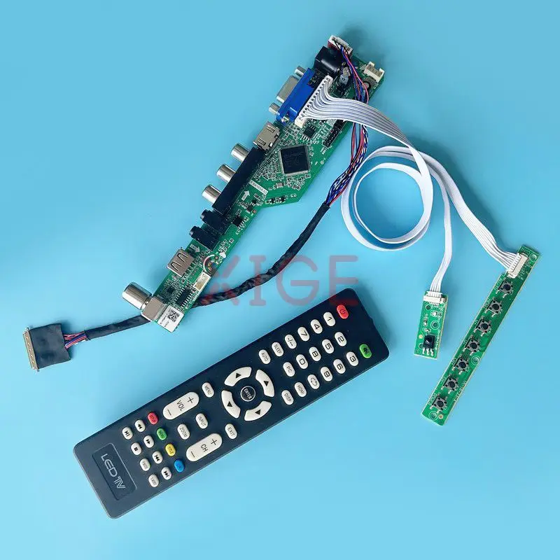 LCD Driver Controller Board Fit LTN156KT02-101/301/C01 LVDS 40-Pin Laptop Panel TV Analog USB+AV+HDMI+VGA Kit DIY 15.6