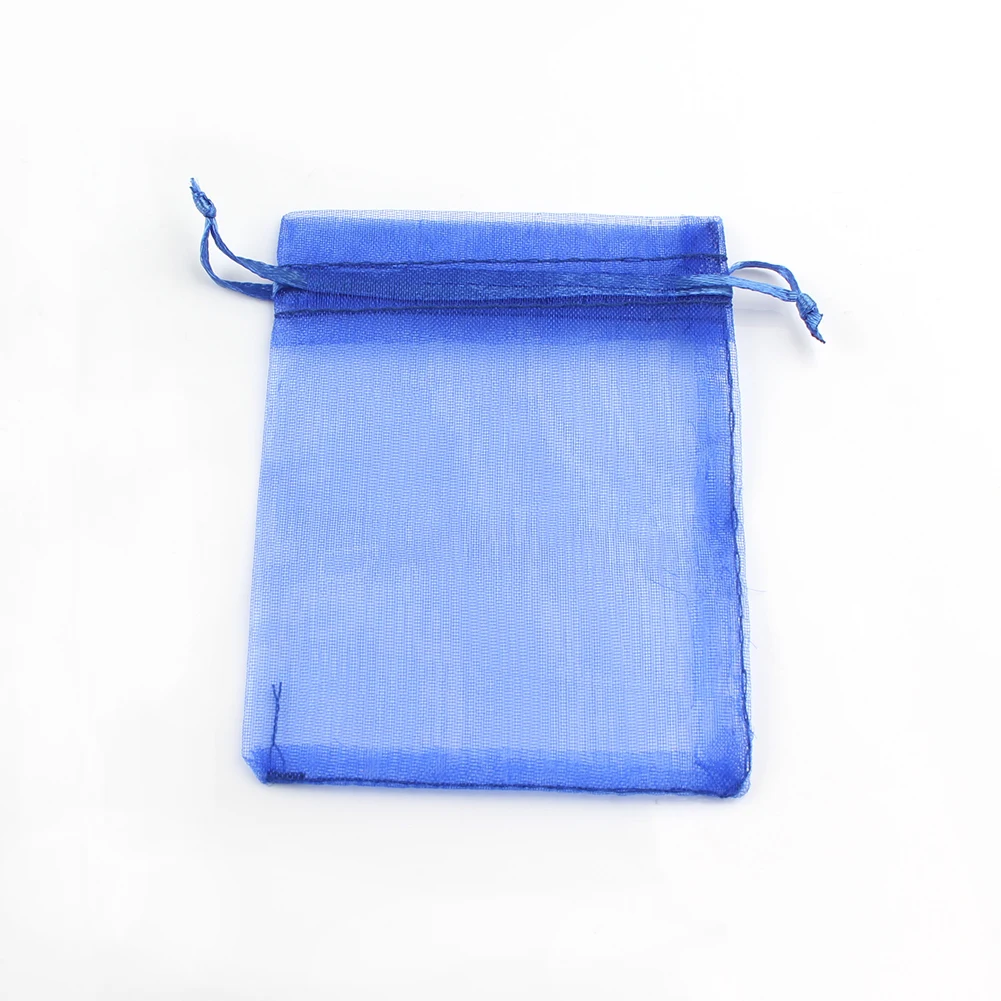 50pcs Adjustable Drawstring Organza Bags for Jewelry Packaging