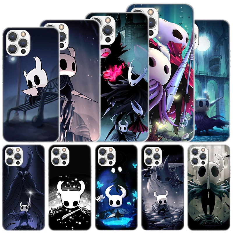 Hollow Knight Cartoon Soft Case For iPhone 11 12 13 Mini 14 Pro Max 15 Cover Apple Phone Cover X XS XR SE 7 Plus 8 + 6S 5S Coque